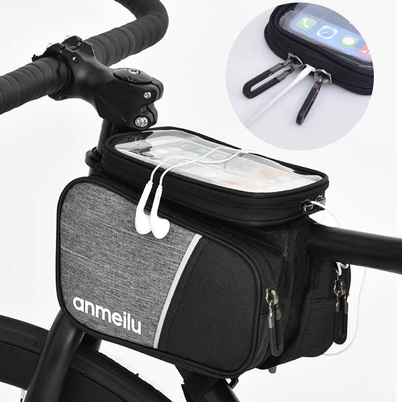 自行车包前梁包山地车骑行装备上管包触屏防水马鞍包配件大全