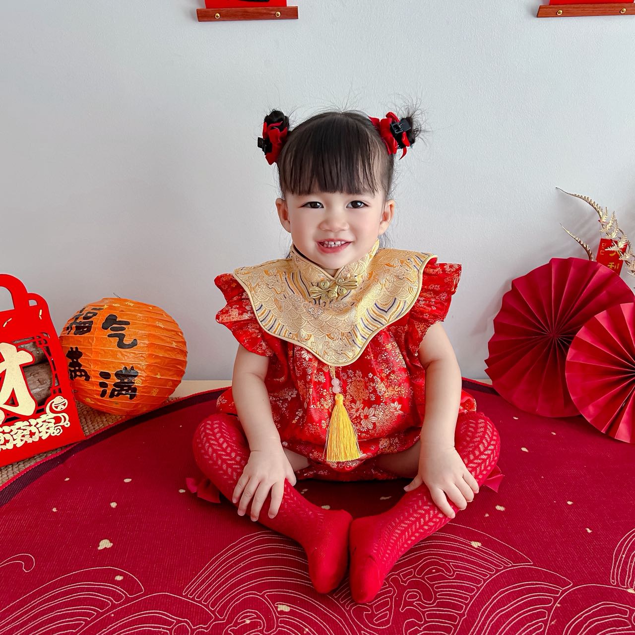 宝宝抓周礼服中式旗袍