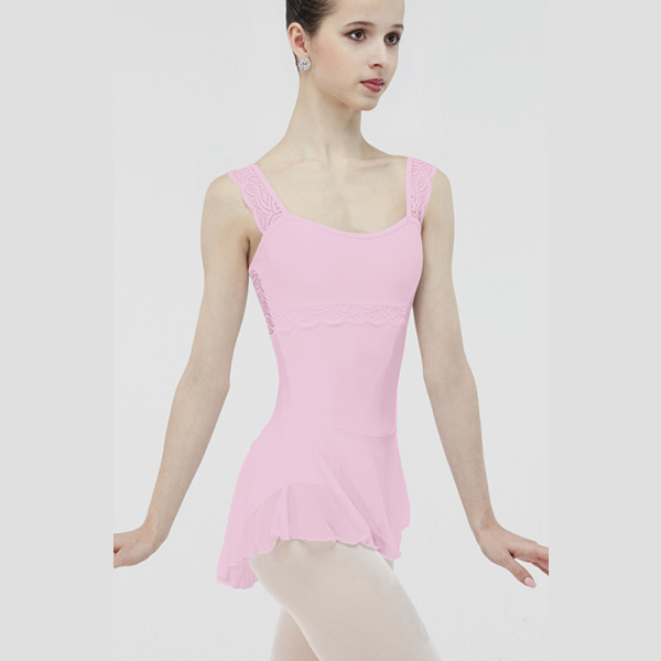 芭蕾舞练功服蕾丝吊带连体裙
