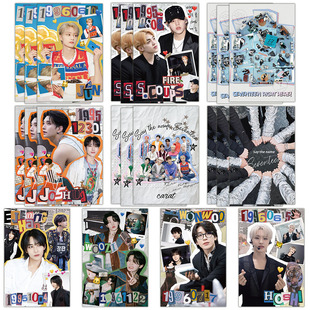20张韩团seventeen涂鸦卡片高颜值明信片周边房间卧室宿舍diy墙贴