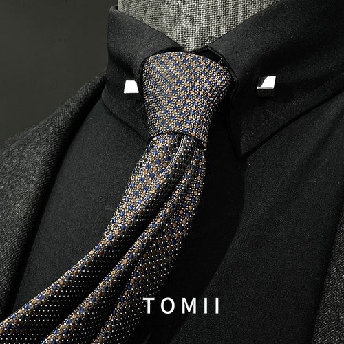 螺丝扣一字插针男士法式金属胸针