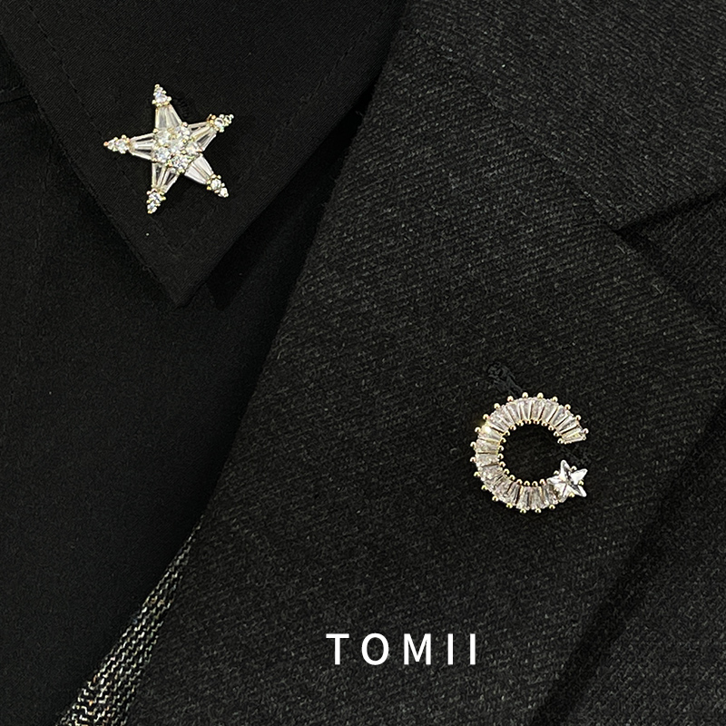 胸针扣针锆石情侣领口防走光配饰