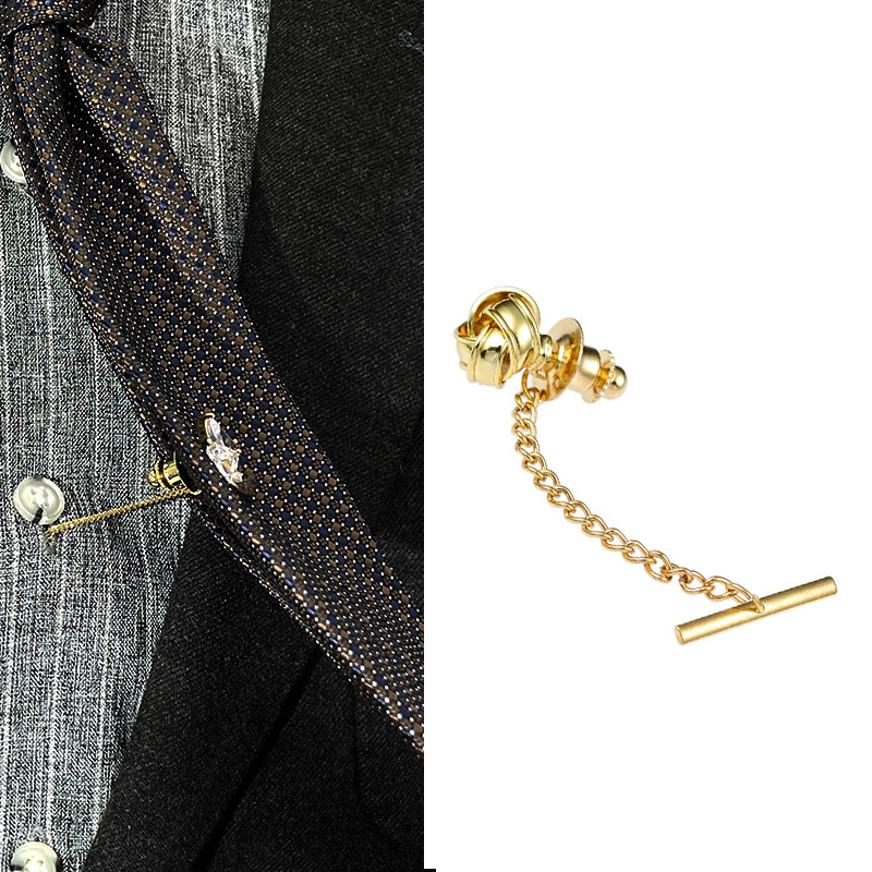 新款小别针配饰领带针链条