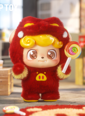 TOPTOY猪猪侠 X Q宝超萌猪队友系列盲盒毛绒挂件可爱摆件生日礼物