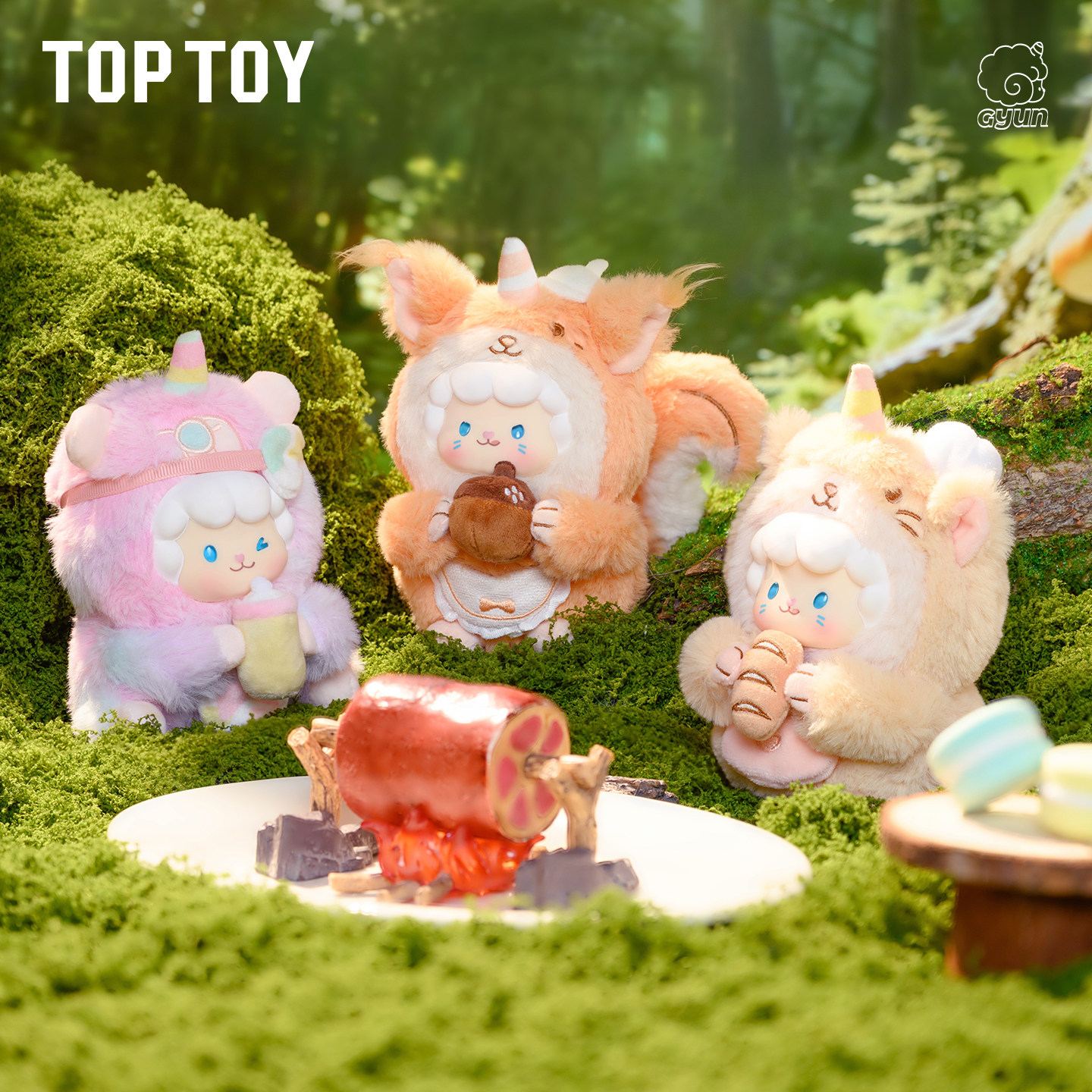 Toptoy Curly Sheep Rodent Friends Series Vinyl Plush Blind Box Cute Beaver Doll Figurine Gift