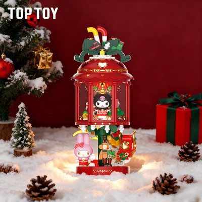 TOPTOY三丽鸥光影如梦系列积木酷洛米积木桌面摆件新年礼物