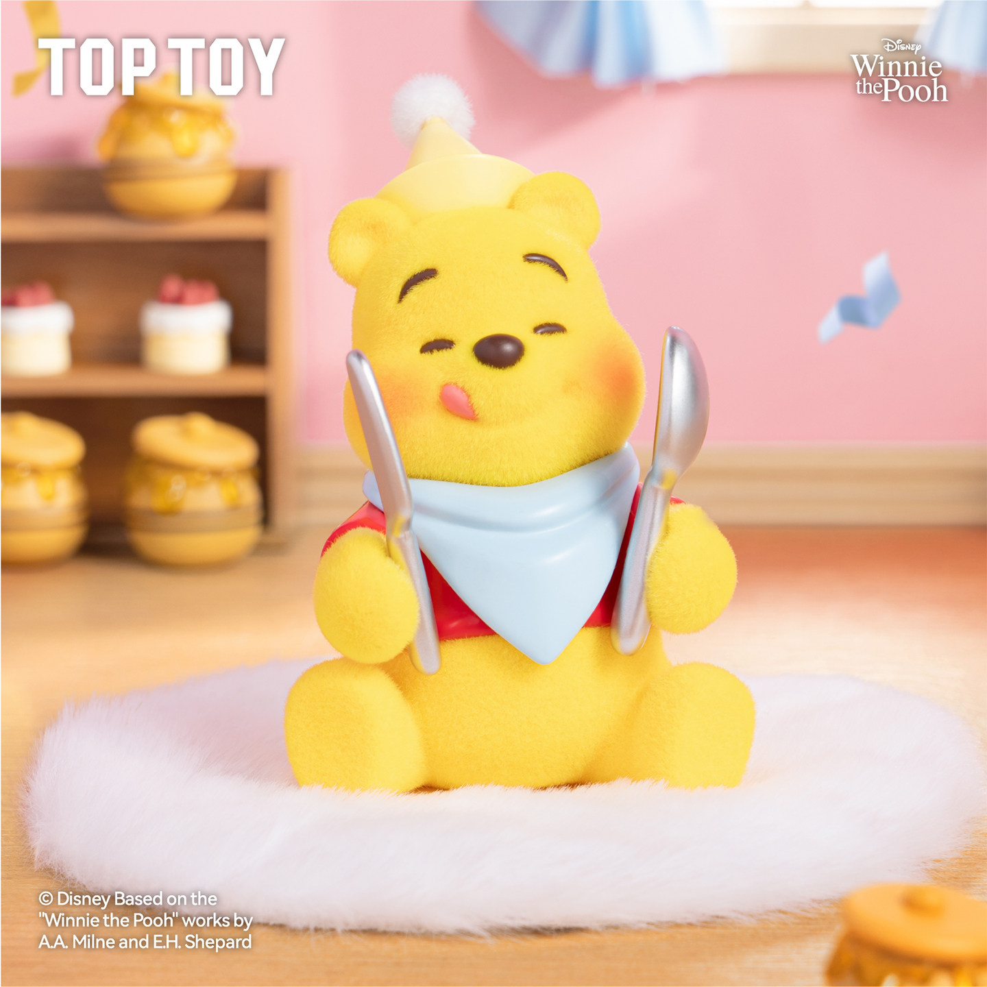 TOPTOY迪士尼小熊维尼狂欢派对系列手办盲盒可爱摆件玩具生日礼物