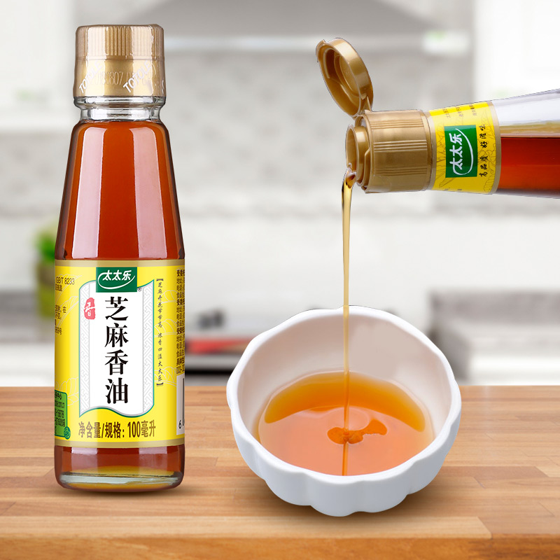太太乐芝麻油香油100ml压榨食用凉拌 调味厨房调料