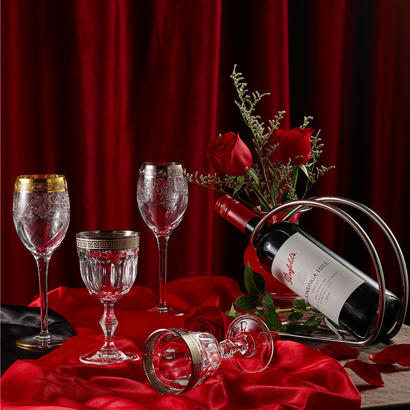 安妮女王 红酒架子进口白金简约欧式葡萄酒架桌面摆件结婚纪念日