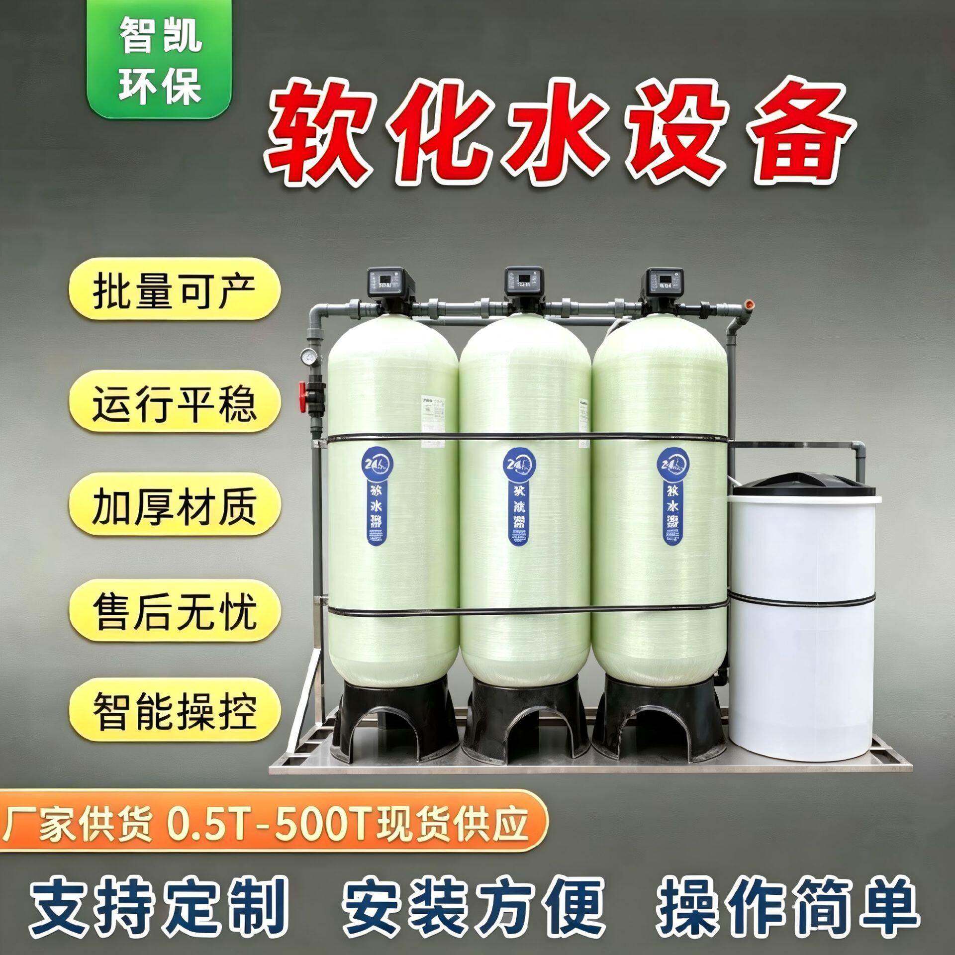 全自动除水垢软化水设备洗衣房用水软化设备钠离子交换器R6