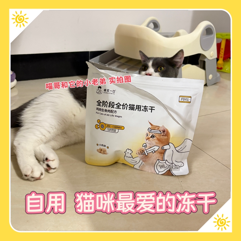 诚实一口小肉砖猫咪主食冻干