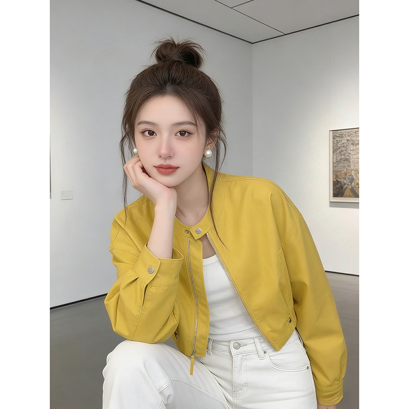 韩系复古潮流短款外套女