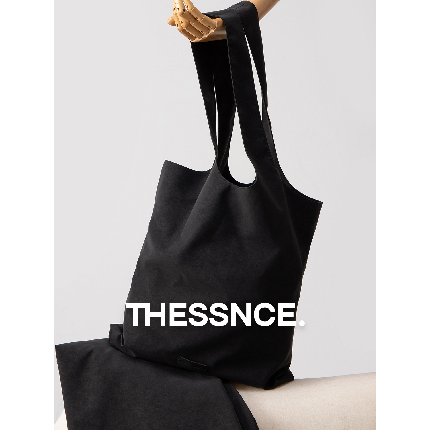 哑光皮质托特包单肩包