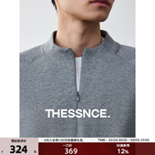 长袖 冬季 T恤 隐形拉链领针织男士 THESSNCE慕斯微羊毛双面空气层
