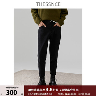 男老爹裤 THESSNCE 一条过冬土耳其紧致回弹加绒牛仔裤