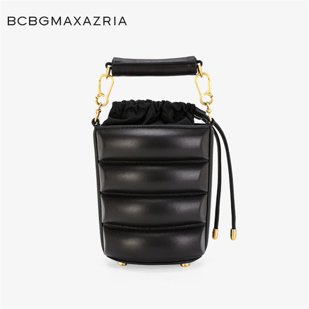 总统夫人同款品牌BCBGMAXAZRIA百搭小众牛皮单肩斜挎女包圣诞礼物