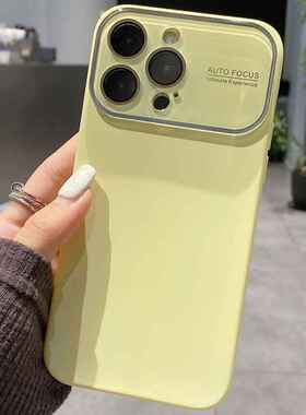 适用iphone15手机壳液态13苹果15pro轻奢风14小众11纯色12简约14p