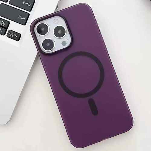 适用iphone15pro max磁吸手机壳PC磨砂苹果15大孔12硬壳13p代发14