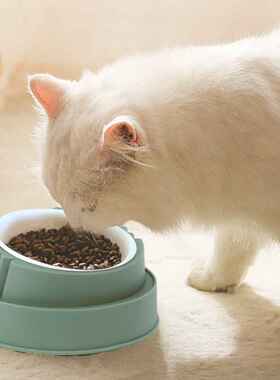 新款宠物碗现货不锈钢狗盆喂食器斜口猫碗保护颈椎宠物喝水盆