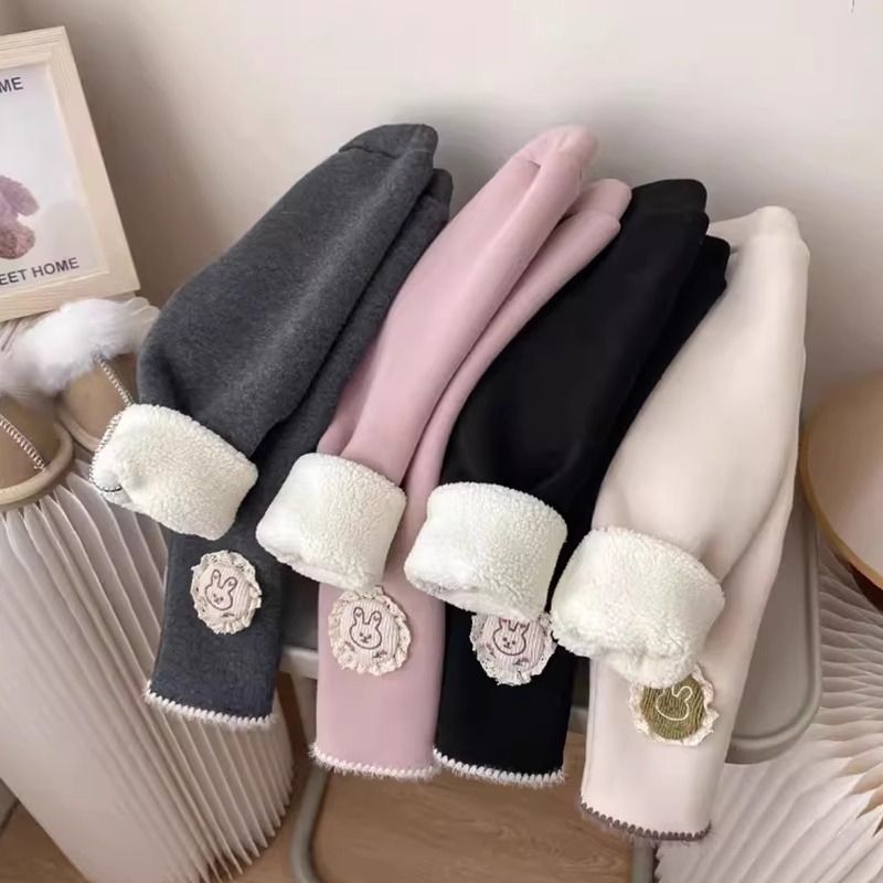 秋冬加厚加绒一体保暖女童打底裤