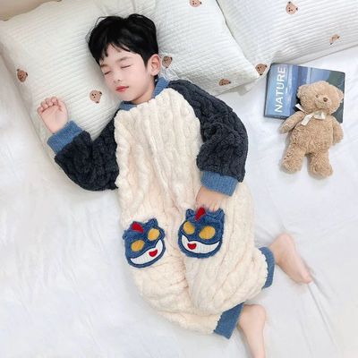 儿童保暖卡通珊瑚绒秋冬睡衣