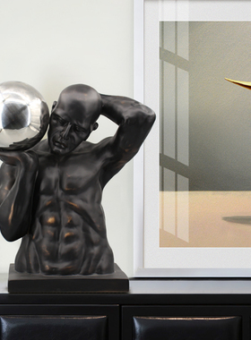 抽象艺术大堂欧式风软装雕塑摆件