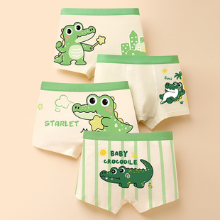 男童内裤纯棉100%小童中大童儿童平角裤头全棉小孩三角裤四角短裤