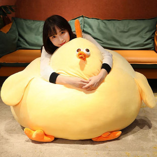 搞怪超大号墩墩鸡玩偶毛绒玩具公仔肥鸡软娃娃睡觉抱枕女生日礼物