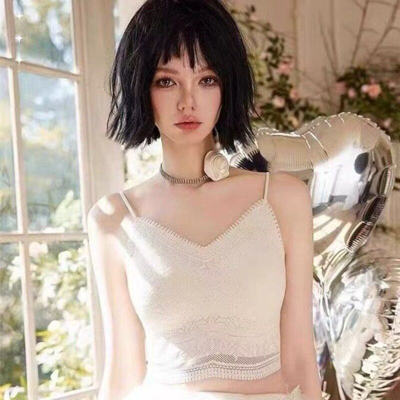 法式花边美背心无缝内搭蕾丝裹胸