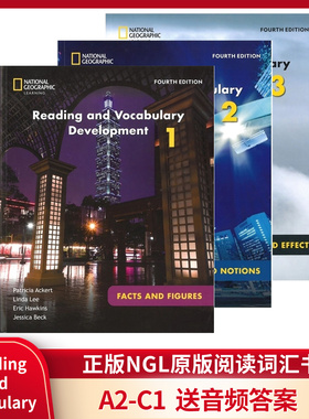 正版 NGL中学生百科英语Reading and Vocabulary Development 第四版 2020 NGL专项课程  国家地理阅读词汇教材 A2-C1