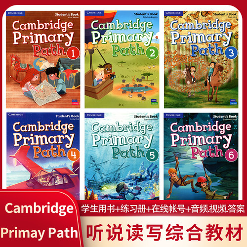 剑桥少儿英语 Cambridge Primary Path1-6 Student's Book+My Creaive Journal+Activity Book课本+练习册+创意日记 A1-B2