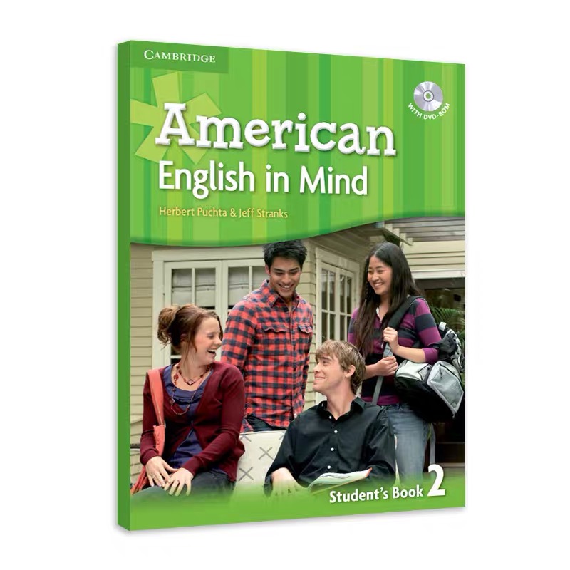 剑桥教材美版American English in mind 2级 学生用书+练习册带光盘 正版现货