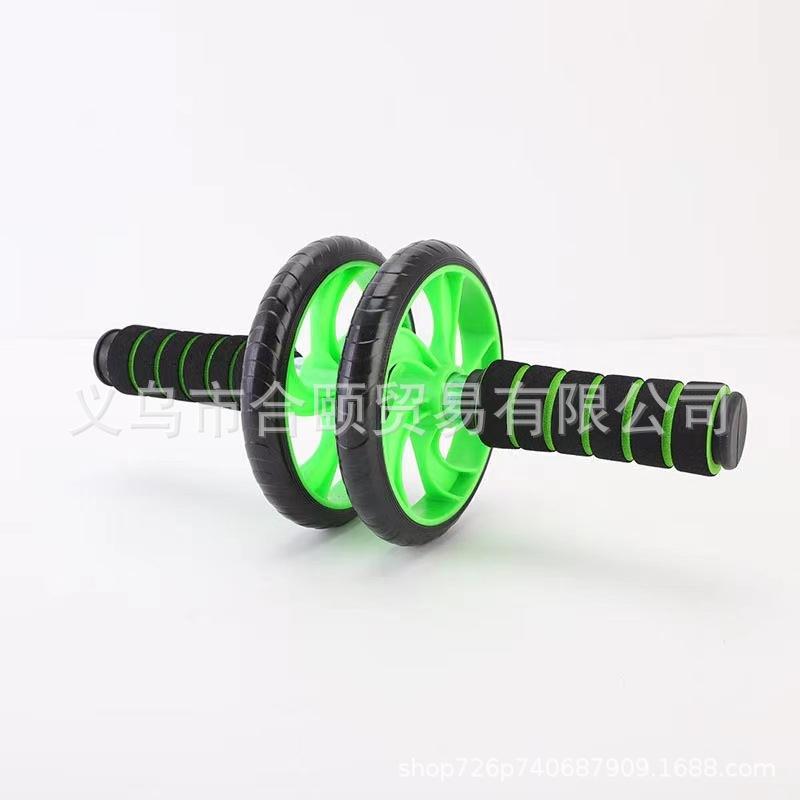 新款双轮三轮收腹腹肌轮腹部滚轮健身器材家用防滑巨轮静音健腹器