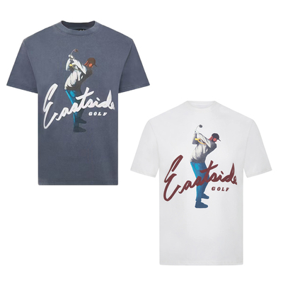 Eastside Golf高尔夫服装26复古春夏新款短袖T恤运动男女训练服