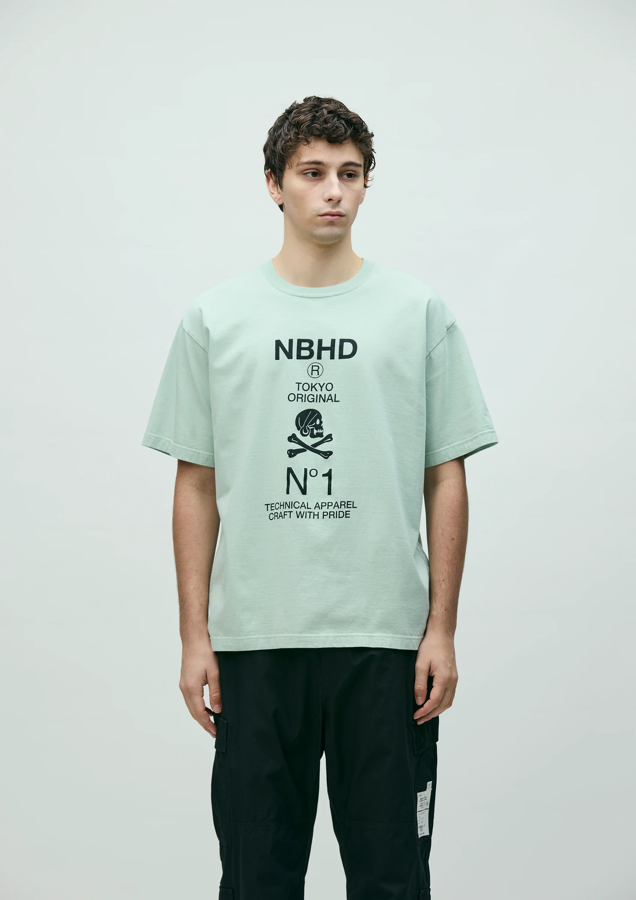 26新款Neighborhood日韩男女情侣设计感短袖T恤时尚透气圆领NBHD