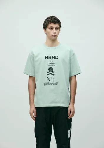26新款Neighborhood日韩男女情侣设计感短袖T恤时尚透气圆领NBHD