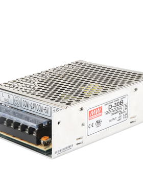 明伟30W两路双组开关电源D-30A D-30B D-30C 5V4A 12V1A 24V1A