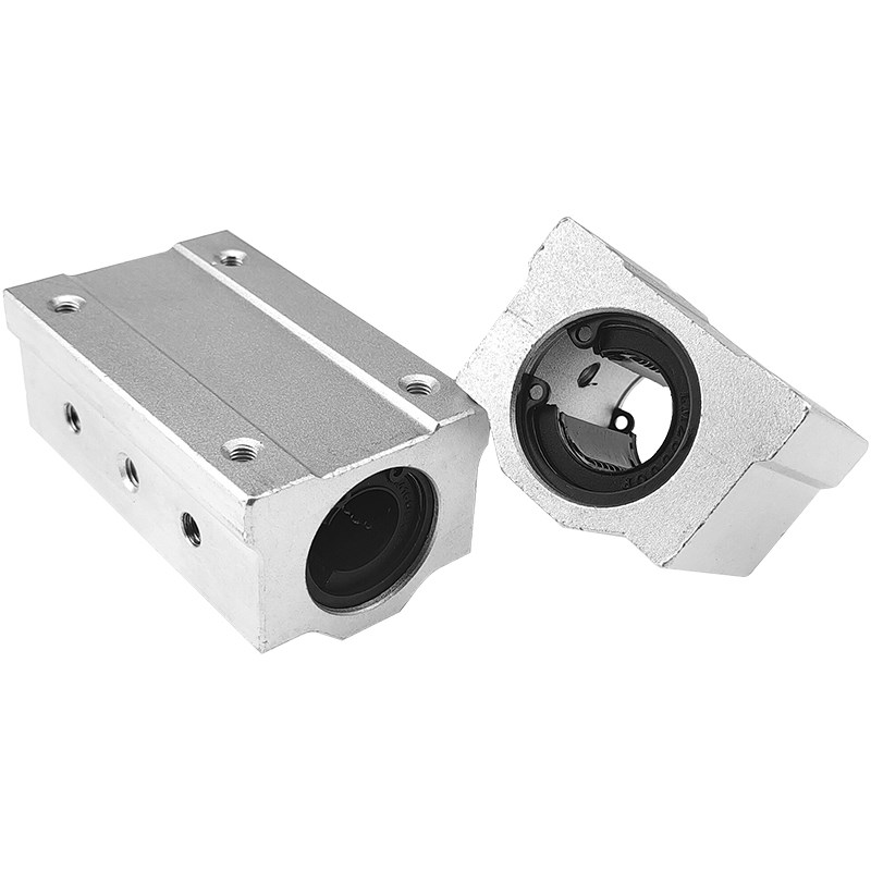 直线锁紧定位箱式滑块光轴 SCS10 12 16 20 25 30 35 40U导轨滑块