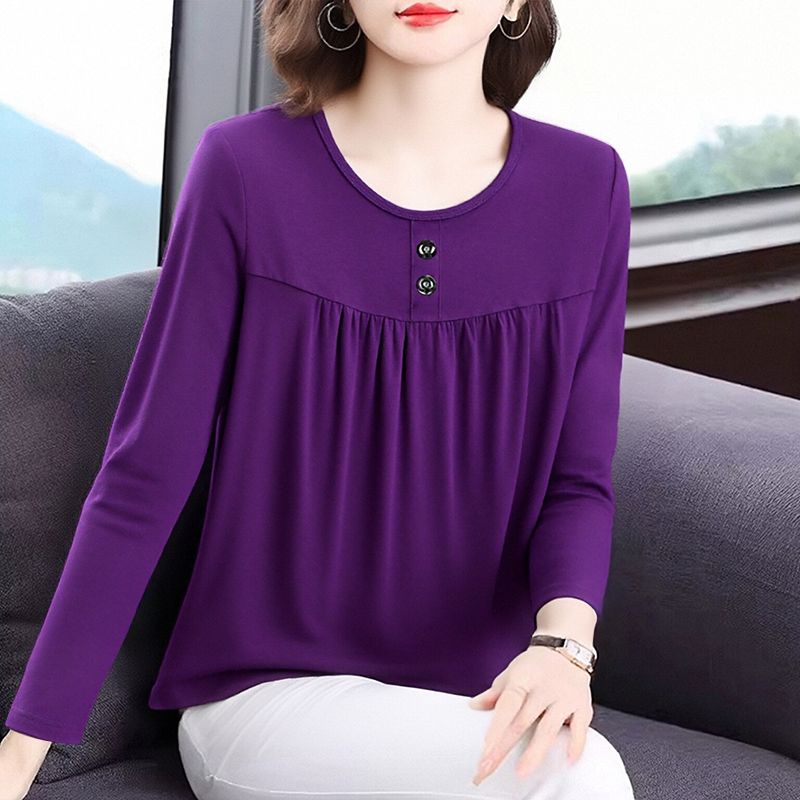 2026春秋季长袖T恤女士宽松女装