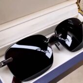 高档墨镜仿石头水晶无框高档太阳镜正品 镜目水晶男清凉太阳镜