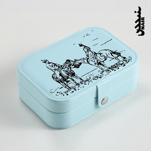 NAIR奈然 蒙古元素首饰盒欧式高档奢华戒指耳环收纳盒家用饰品