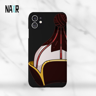 NAIR奈然 蒙古帽手机壳原创设计插画民族纹理蒙古族蒙古元素