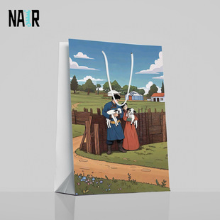 NAIR奈然 蒙古风包装袋礼物礼品袋手提袋礼品袋礼品盒内蒙古文创