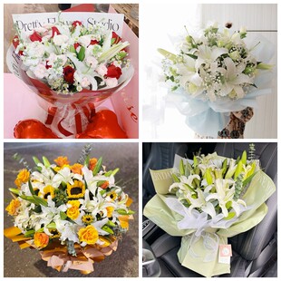 武汉东西湖区汉阳区武昌区同城鲜花店情人玫瑰百合送朋友长辈老婆