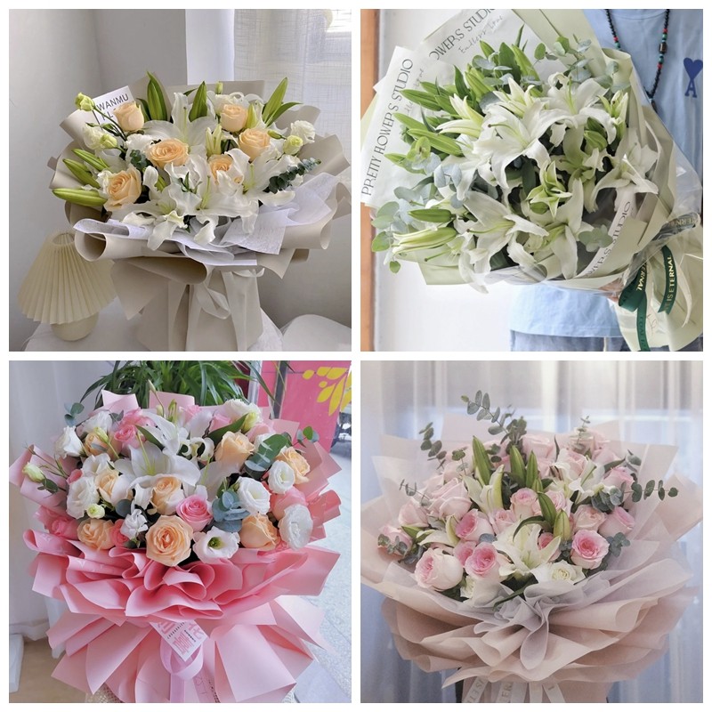 长春市净月潭二道区绿园区同城鲜花店生日玫瑰百合送朋友长辈老婆