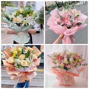 荆州市江陵县公安县监利县同城鲜花店情人玫瑰百合送朋友长辈老婆