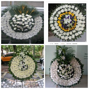 河源市源城区龙川县连平县花圈白事丧事花篮葬礼殡葬鲜花同城店送