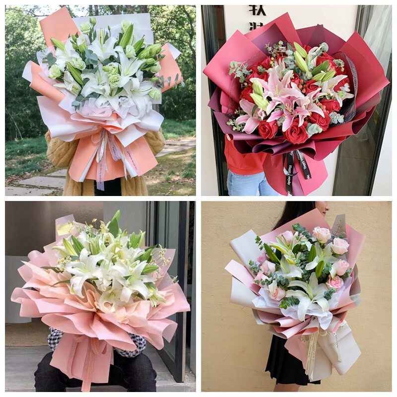 包头市石拐区白云矿九原区同城鲜花店生日玫瑰百合送朋友长辈老婆