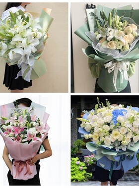 渭南澄城县蒲城县富平县潼关县同城鲜花店圣诞节玫瑰百合送朋友长