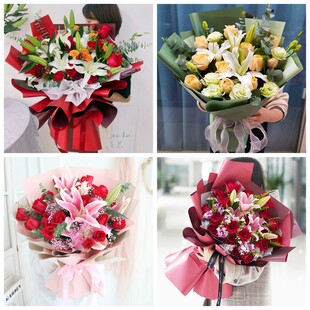 临夏市永靖县广河县康乐县同城鲜花店情人玫瑰百合送朋友长辈老婆